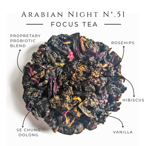 Arabian Nights No. 51 – Spiced Floral Probiotic Oolong Tea Discs