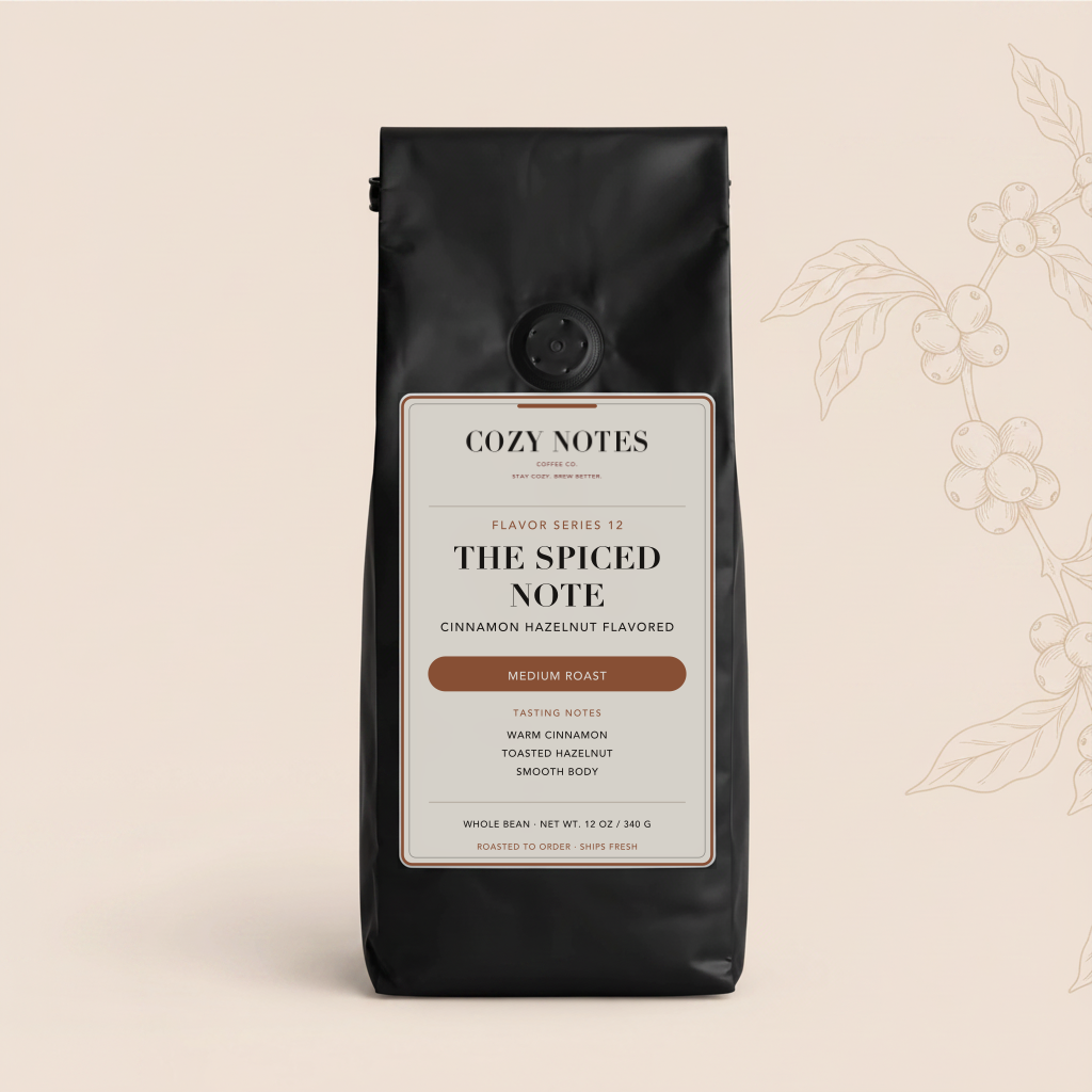 Cozy Notes The Spiced Note — Cinnamon Hazelnut Flavored Medium Roast Coffee