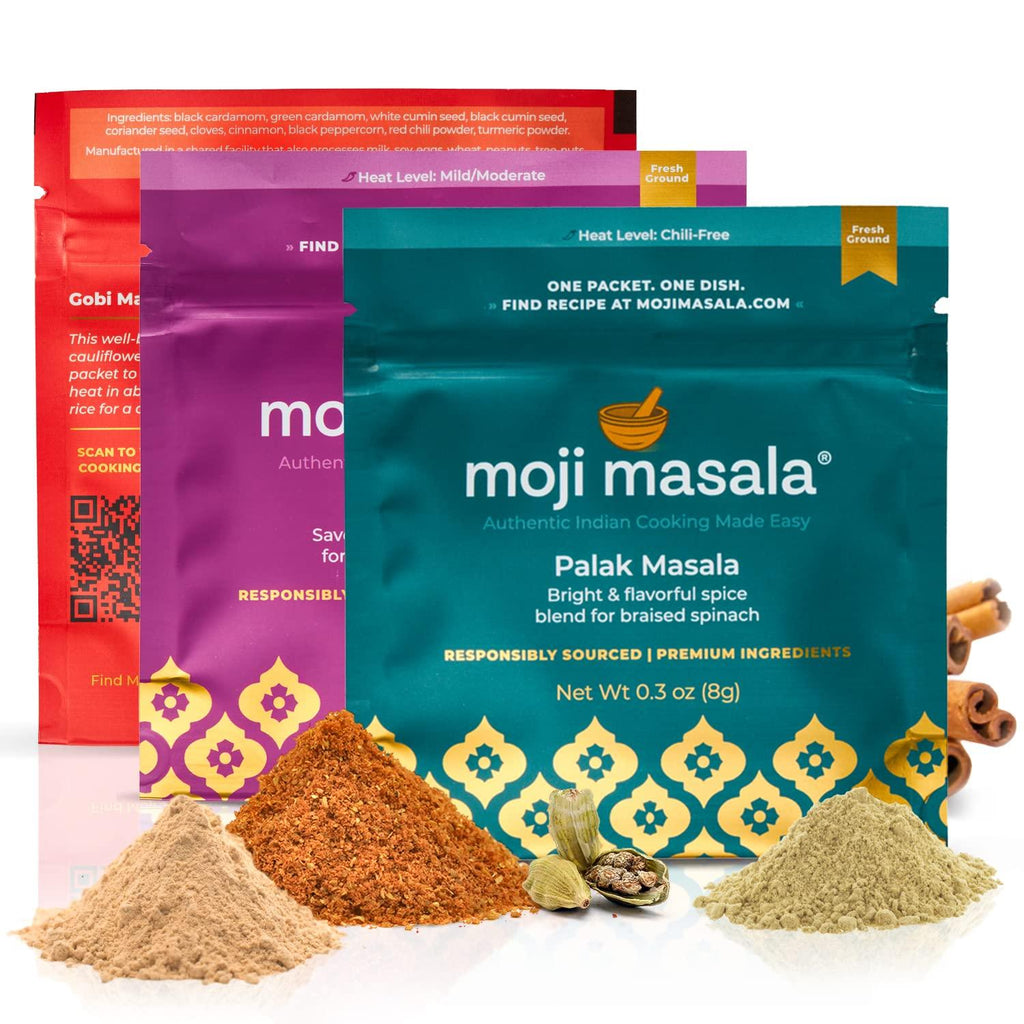 Vegan Indian Spice Gift Set — Spinach, Cauliflower & Potato Curry